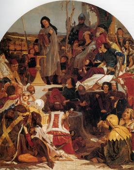 Ford Madox Brown : Chaucer at the Court of Edward